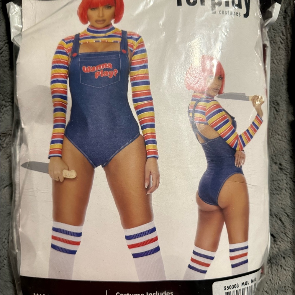 Colorful Striped Costume Bodysuit